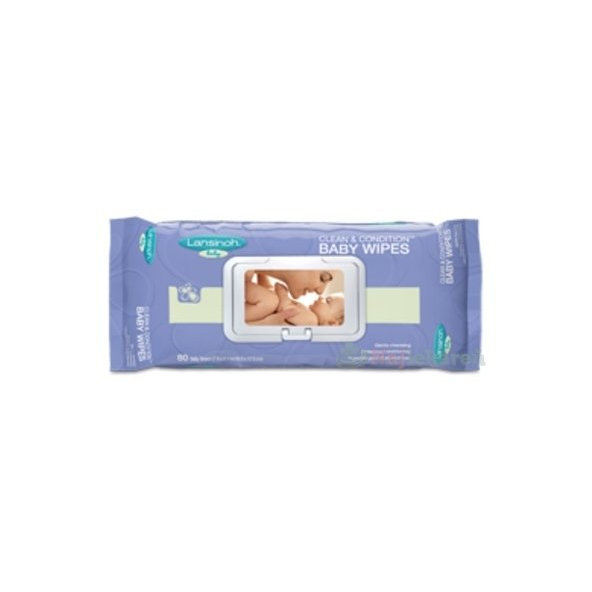 LANSINOH detské vlhčené lanolínové utierky 80ks