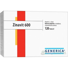 GENERICA Zinavit 600 s pomarančovou arómou, 120 ks