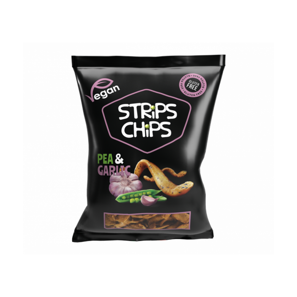 STRiPS CHiPS hrachové - STRiPS CHiPS cesnak 20 x 80 g