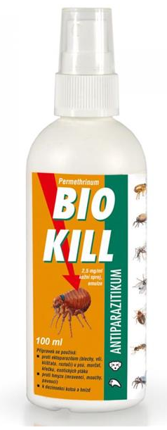 E-shop Bio Kill antiparazitický sprej na zvieratá 100ml