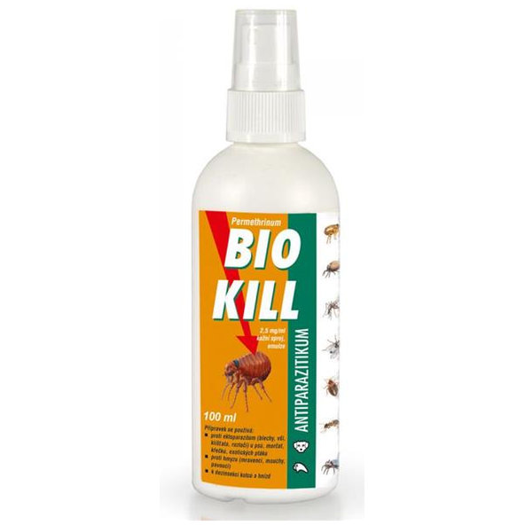Bio Kill antiparazitický sprej na zvieratá 100ml