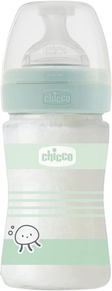 E-shop CHICCO Fľaša dojčenská sklo Well-being silikón 150ml uni