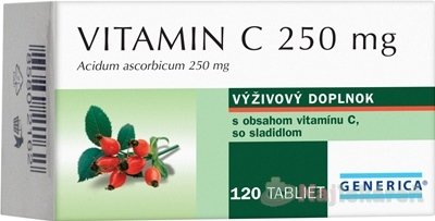 E-shop GENERICA Vitamin C 250 mg, 120 ks