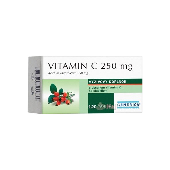 GENERICA Vitamin C 250 mg, 120 ks
