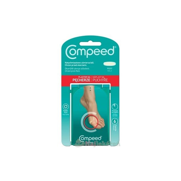 Compeed NÁPLASŤ na pľuzgiere malá, 6ks