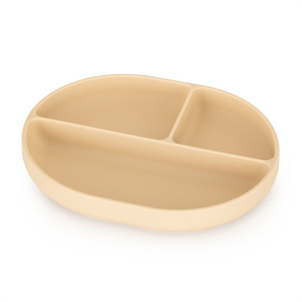 PETITE&MARS Tanierik silikónový deliaci oválny Take&Match Desert Sand 6m+