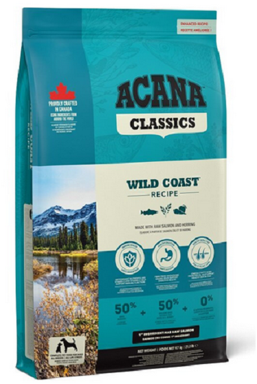 E-shop ACANA Recipe Wild Coast bezlepkové granule psy 14,5kg