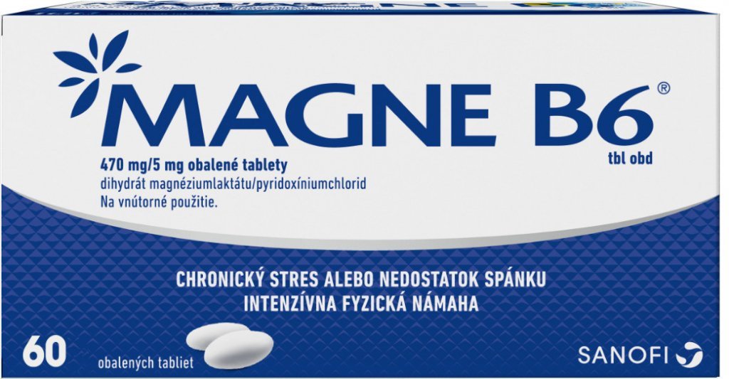 E-shop MAGNE-B6 470 mg/5 mg nedostatok horčíka 60 tabliet