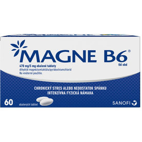 MAGNE-B6 470 mg/5 mg nedostatok horčíka 60 tabliet