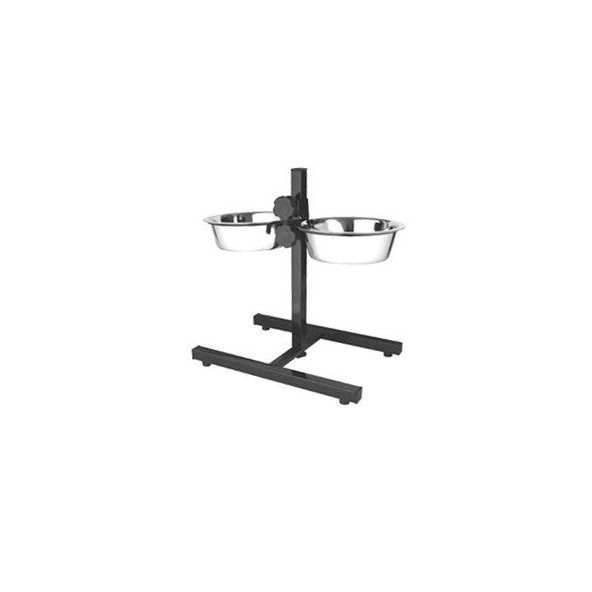 Happet Natavitelný  stojan s miskami 2x20cm
