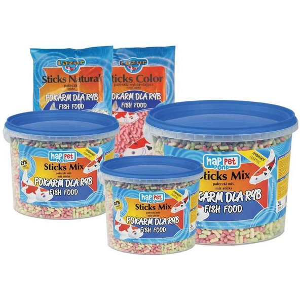 Happet POND STICK MIX krmivo pre jazierkové ryby 5L vo vedierku