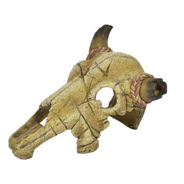 Happet dekorácia do akvária lebka býka 20cm