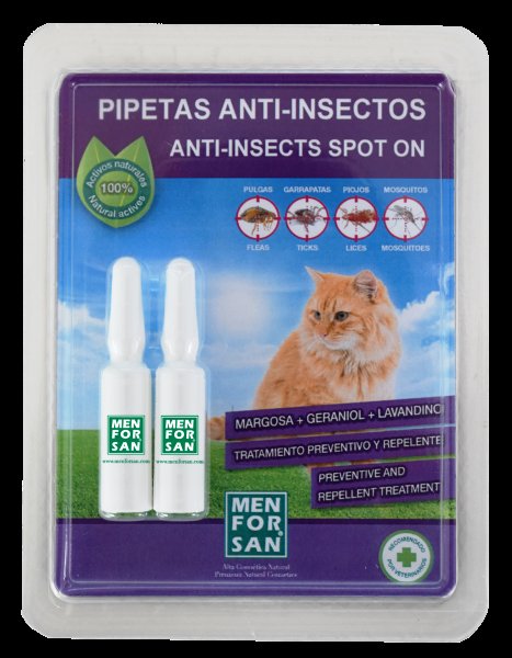 E-shop MEN FOR SAN antiparazitná pipeta pre mačky 2ks