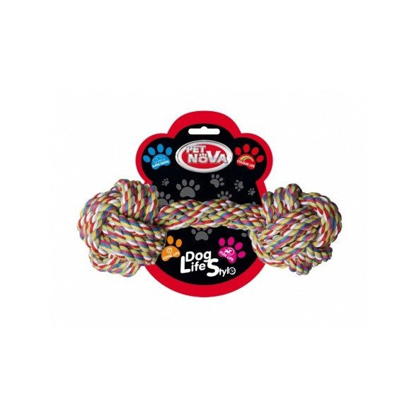 Pet Nova ROPE-DUMBBEL bavlnená hračka pre psy 25cm