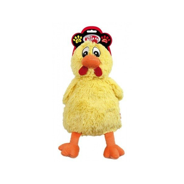 Pet Nova PLU chicken yellow plyšová hračka pre psy - kura 38cm