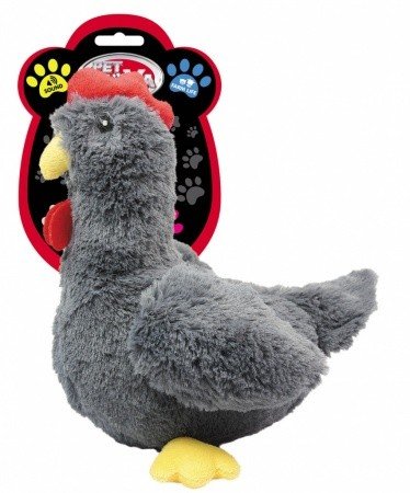E-shop Pet Nova PLU chicken grey plyšová hračka pre psy - kura 34cm