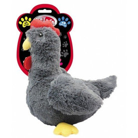Pet Nova PLU chicken grey plyšová hračka pre psy - kura 34cm
