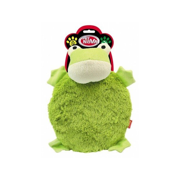 Pet Nova PLU frog GR plyšová hračka pre psy 25cm