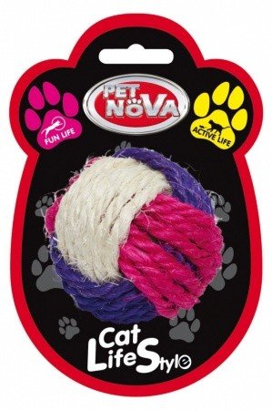 E-shop Pet Nova CAT sisalball sisalová lopta pre mačky 6cm