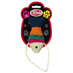 Pet Nova CAT sisalfish colour hračka pre mačky sisalová ryba 12x6cm