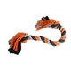 HIP HOP DOG HHD bavlnený uzol JUMBO 100cm/ 1000g šedá, oranžová, tm.šedá
