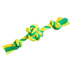 HIP HOP DOG HHD bavlnená lopta s 2 ramenami 22cm/ 80g limetková, zelená