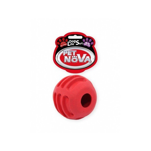 Pet Nova TPR FOODBALL RED hračka pre psy lopta 6cm