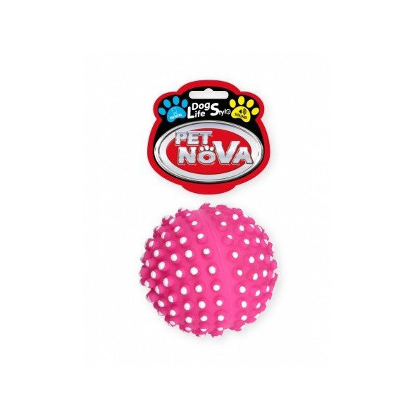 Pet Nova VIN DENTBALL RED hračka pre psy loptička ružová 6,5cm