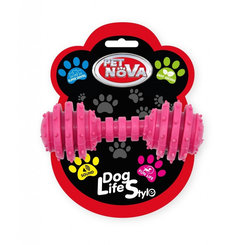 Pet Nova TPR DUMBBELL PINK hračka pre psy 12cm
