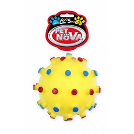 Pet Nova VIN DENTBALL XL hračka pre psy lopta ježko žltá 12cm