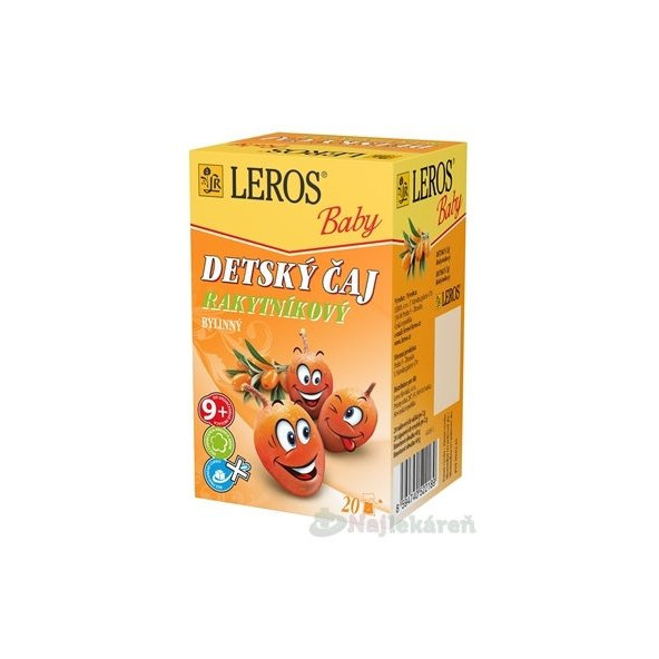 LEROS BABY DETSKÝ ČAJ RAKYTNÍKOVÝ, 20x2g