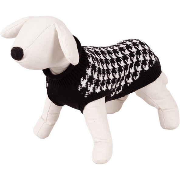 Happet Sveter bielo-cierny S-25cm