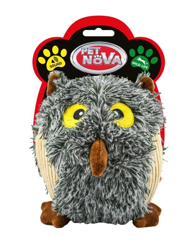 E-shop Petnova - Hracky HRACKA - PLU OWL GRAY 15 cm