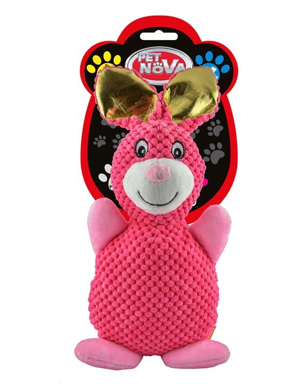 E-shop Pet Nova PLU BUNNY PINK hračka pre psy plyšový ružový zajac 35cm