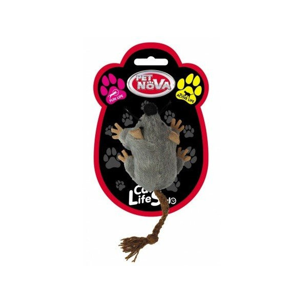 Pet Nova CAT mouse GR-7 hračka pre mačky plyšová myš 7x5cm
