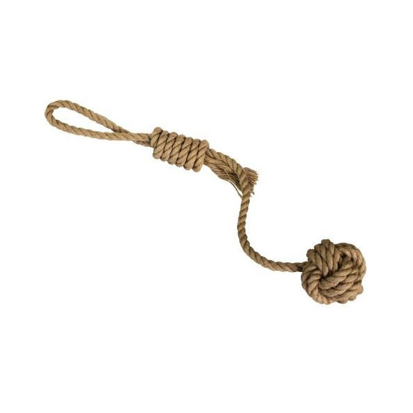 HIP HOP DOG HHD pretahovadlo s jutovou loptou 43cm/ 120g