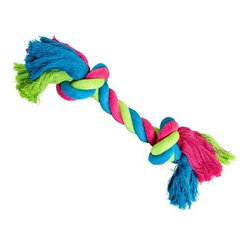 HIP HOP DOG HHD bavlnený uzol 41cm/ 460g ružová, modrá, zelená