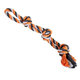 HIP HOP DOG HHD bavlnené dvojité lano 3 knoty 60cm/ 450g šedá, oranžová, tm.šedá