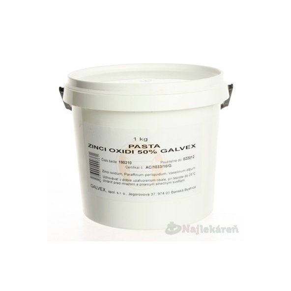 PASTA ZINCI OXIDI 50% GALVEX 1000g