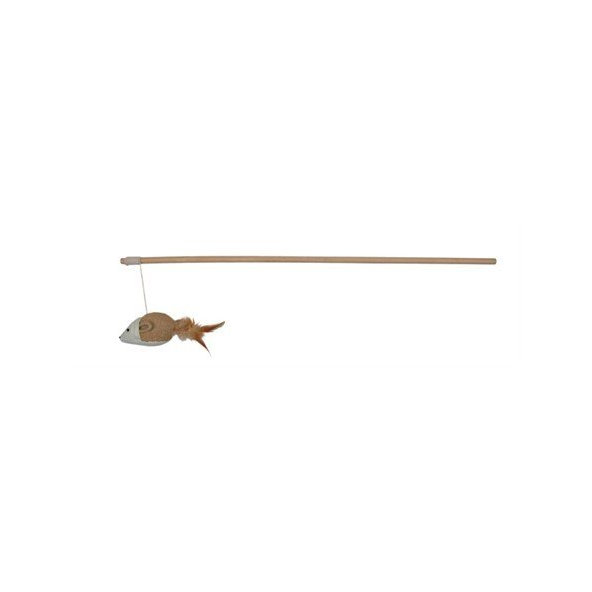 Trixie Udicka s hrackou myš s perím 50 cm