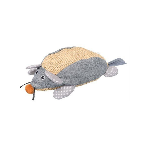 Trixie Mouse XXL, sisal/fabric, catnip, 30 cm, natural/grey