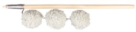 E-shop Trixie Playing rod with balls, wood/plush, catnip, 35 cm
