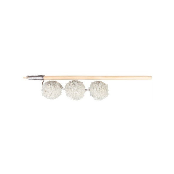 Trixie Playing rod with balls, wood/plush, catnip, 35 cm