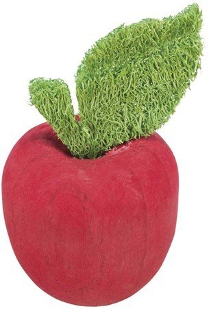 Trixie Apple, wood/loofah, ř 5.5 × 9 cm