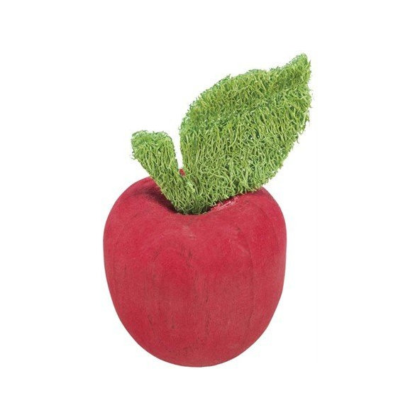 Trixie Apple, wood/loofah, ř 5.5 × 9 cm