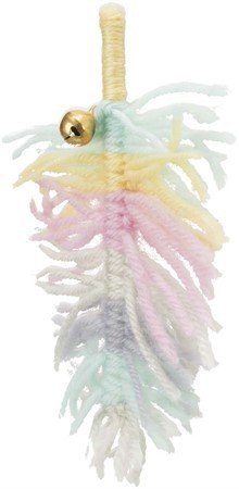 E-shop Trixie Feather with bell, polyester, 14 cm