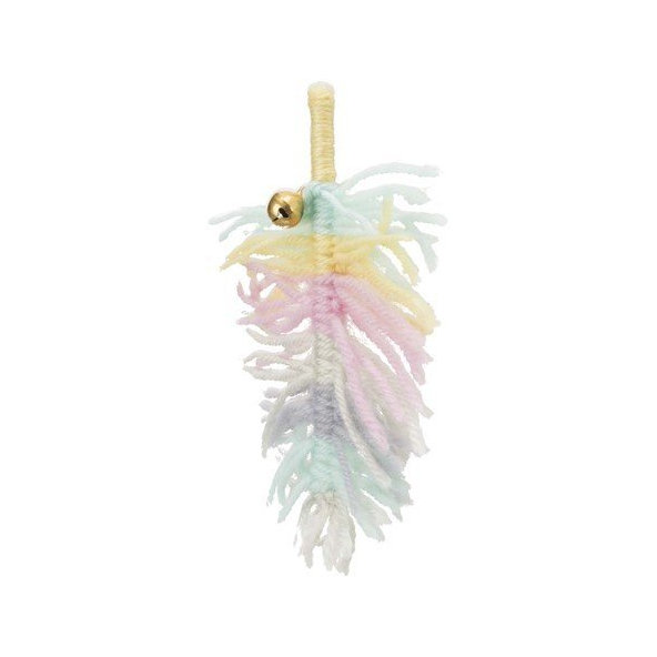 Trixie Feather with bell, polyester, 14 cm