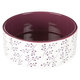 NEAKTIVNY PRODUKT Trixie Bowl, flower motif, ceramic, 1.4 l/ř 20 cm, white/berry
