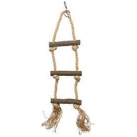 Trixie Rope ladder, bark wood/sisal, 3 rungs/40 cm
