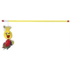 Trixie Playing rod with smiley, plastic/plush, catnip, 50 cm